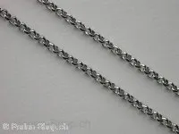 Chain, 3mm, platin color, pro Meter