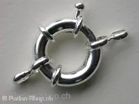 CRAZY DEAL Clasp round with Ring, 21mm, silver color, 1 pc.