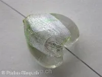 Silver Foil Herz, kristall, ±20mm, 1 Stk.