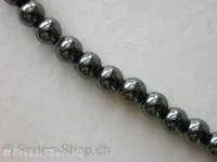 Hematite beads round, 4mm, 30 pc.