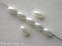 Wax beads, oval, 6x3mm, ±7 gram, ±280 pc.