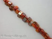 Shell Beads nuggets, orange, ±5/6mmx7/10mm, string ± 65 pc.