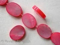 Shell Beads oval, rose, 12x9mm, string approx. 33 pc.