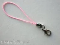 String mit karabiner, rosa, 1 Stk.