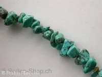 Turquoise, Semi-Precious Stone, chips, string 32"