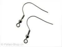 Stainless Steel Fisch Hook, Color: Platinum, Size: 22mm, Qty: 6 pc.