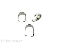 Stainless Steel Bails for pendants, Color: Platinum, Size: ±12mm, Qty: 1 pc.