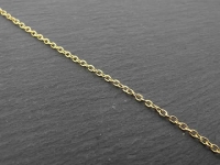 Stainless Steel chain, Color: gold plated, Size: ±1.4mm, Qty: 10cm