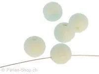 Perles de verre faites à la main rondes, Couleur: vert, Taille: ±10mm, Quantite: 10 piece