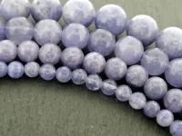 Aquamarine Lavendel, Halbedelstein, Farbe: blau, Grösse: ±10mm, Menge: 1 strang ±40cm (±38 Stk.)