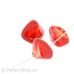 perle cyclope, Couleur: rouge, Taille: 14 mm, Quantite: 5 piece
