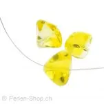 perle cyclope, Couleur: jaune, Taille: 14 mm, Quantite: 5 piece