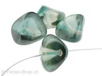 perle cyclope, Couleur: vert, Taille: 11 mm, Quantite: 5 piece