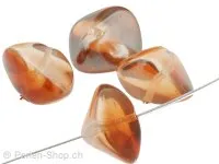 perle cyclope, Couleur: brun, Taille: 11 mm, Quantite: 5 piece
