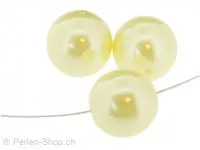 perle ronde, Couleur: jaune, Taille: 16 mm, Quantite: 3 piece