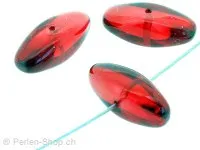 Glas Elipse, Color: Red, Size: 12 mm, Qty: 5 pc.