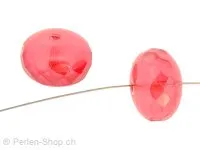 Facettenschliff, Color: Red, Size: 11 mm, Qty: 3 pc.