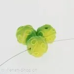 Glass Bead, Color: Green, Size: 18 mm, Qty: 2 pc.