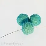 Glass Bead, Color: Blue, Size: 18 mm, Qty: 2 pc.