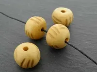 Bone Beads cylinder, Color: beige, Size: ±11x13mm, Qty: 2 pc.