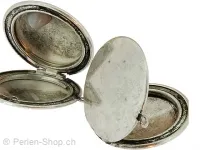 Metall Anhänger, Farbe: Silber, Grösse: ±32mm, Menge: 1 Stk.