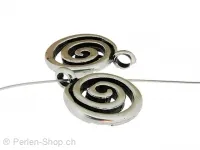 Metall Spirale, Farbe: Silber, Grösse: 15 mm, Menge: 1 Stk.