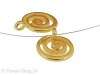 Metal spiral, Color: gold, Size: ±15mm, Qty: 1 pc.