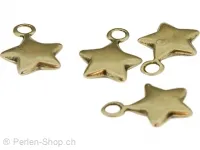 Metal starfish, Color: gold, Size: ±16mm, Qty: 1 pc.