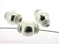 CRAZY DEAL Silver Bead real silver plated, ±17x13mm, 2 pc.