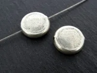 Silber 925 Perlen Scheibe, Farbe: Silber, Grösse: ±15x4, Menge: 1 Stk.