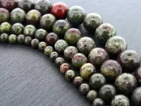 Drachenblut Jaspis, Halbedelstein, Farbe: multi, Grösse: ±6mm, Menge: 1 strang ±38cm (±59 Stk.)