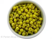 SeedBeads, Color: yellow satt, Size: ±3mm, Qty:±17 gr.