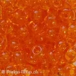 Rocailles, transp. orange, 4.5mm, ±17 gr.