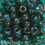 SeedBeads, transp. Turquoise, 4.5mm, ±17 gr.