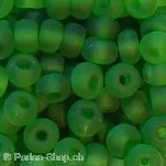SeedBeads, frosted green, 4.5mm, ±17 gr.