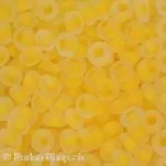 SeedBeads, transp. Frosted yellow, 3mm, ±17 gr.