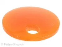 Synthetic resin Amulett, Color: orange, Size: ±55mm, Qty: 1 pc.