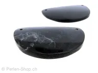 Synthetic resin Amulett, Color: Grey, Size: ±60x36mm, Qty: 1 pc.
