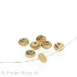 Horn Rolle, Color: Brown, Size: ±4 mm, Qty: 20 pc.