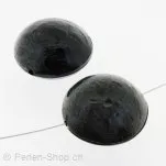 perle ovale, Couleur: noir, Taille: ±33 mm, Quantite: 1 piece