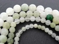 Ice Jade, Semi-Precious Stone, Color: multi, Size: ±4mm, Qty: 1 String 16 inch (±84 pc.)