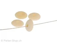 Bone Beads slice, Color: White, Size: ±9mm, Qty: 10 pc.