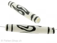 Bone Beads Tube, Color: White, Size: ±35mm, Qty: 2 pc.