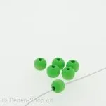 Heishi Wood round, color green, ±6mm, 100 pc.