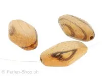 Olive Wood, Color: Brown, Size: ±14 mm, Qty: 5 pc.