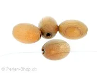 Holz Olive - Kirschbaum, Farbe: Braun, Grösse: ±14mm, Menge: 5 Stk.