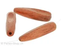 Holz Klöppel - Rosenholz, Farbe: Braun, Grösse: ±31mm, Menge: 5 Stk.