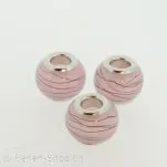 Troll-Beads Style perle de verre, rose, ±10x13mm, 1 pcs.