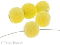 Limestone Bead, Color: Yellow, Size: 8 mm, Qty: 20 pc.