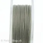 Top Q Stahldraht Nylon besch. 50m 7 Str., Farbe: Silber, Grösse: 0.38 mm, Menge: 1 Stk.